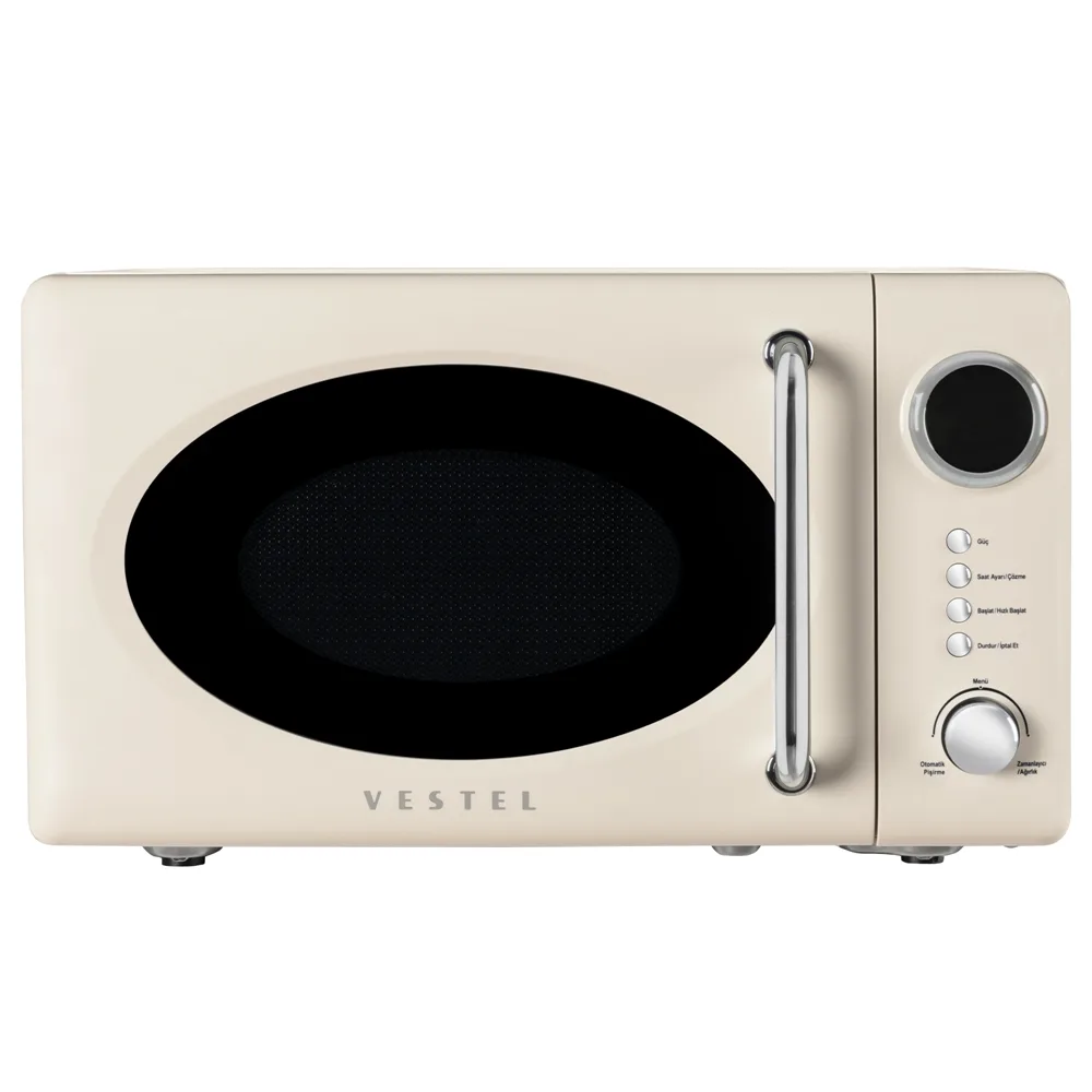 Vestel MD 20 YD Retro Bej Mikrodalga Fırın