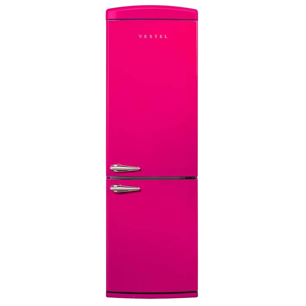 Vestel RETRO NFK37011 PEMBE 330 Lt No-Frost Buzdolabı
